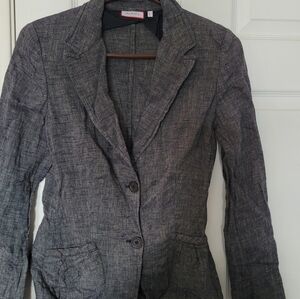 Gray Textured Blazer